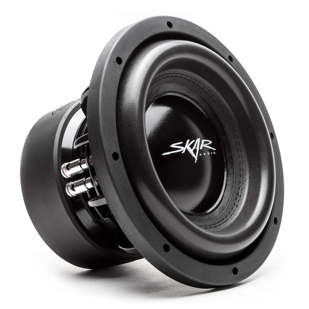 Skar Audio Single 8" Complete 1,200 Watt EVL Series Subwoofer Bass Package - Includes Loaded Enclosure with Amplifier