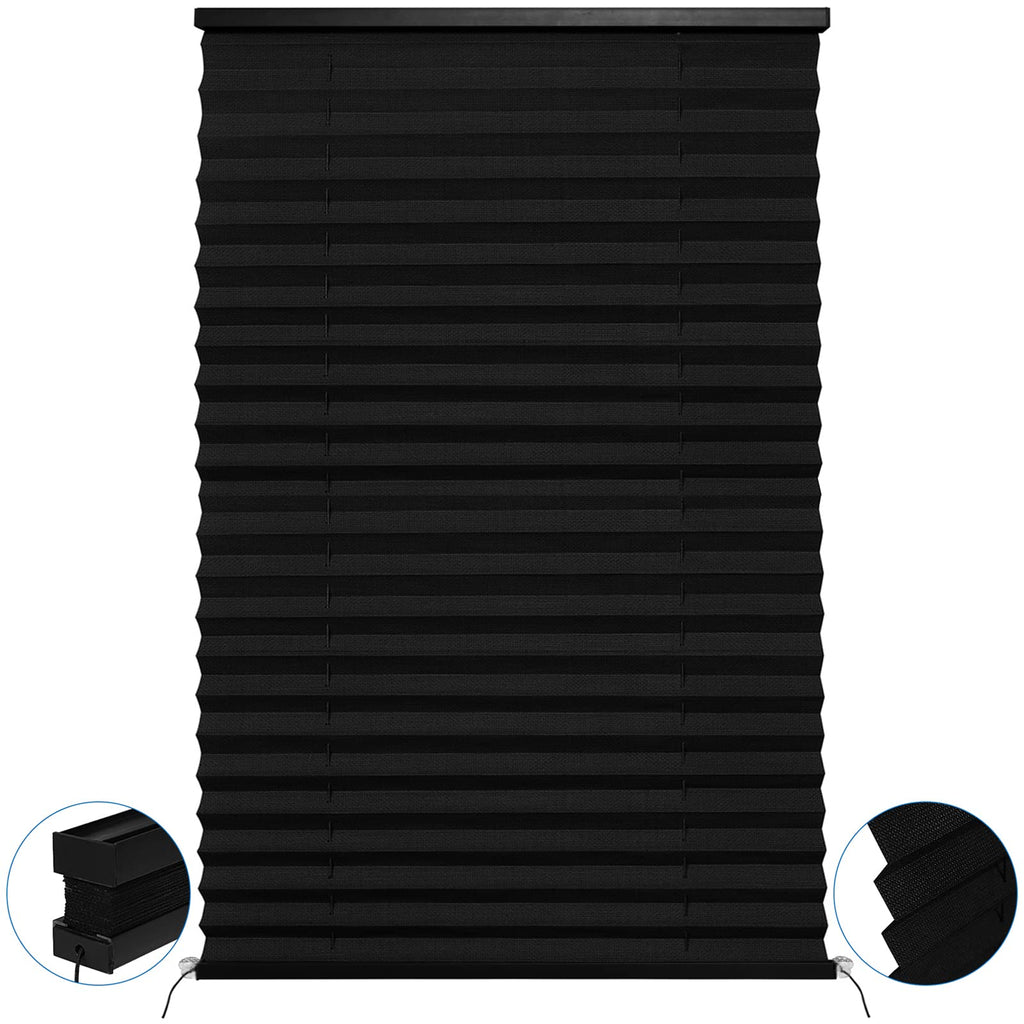 NOVINO RV Blinds Shades for Camper Window,RV Shades Pleated Camper Blinds for Travel Trailer Motor Coach Motorhome Window-14 W x 24" L