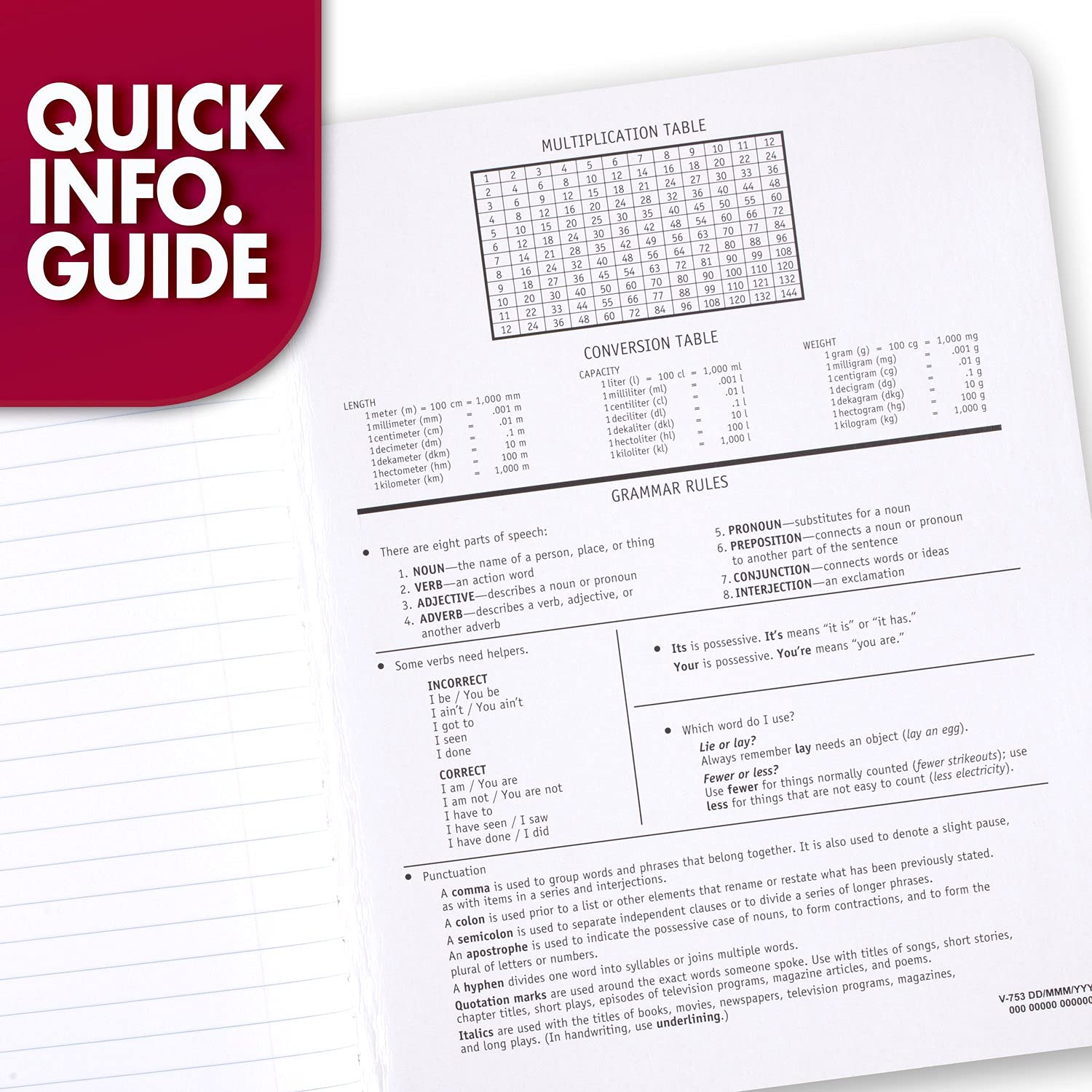 Mead Composition Notebook, 12 Pack, Wide Ruled Paper, 7-1/2" x 9-3/4", 100 Sheets per Comp Book, Colors Will Vary (963759)
