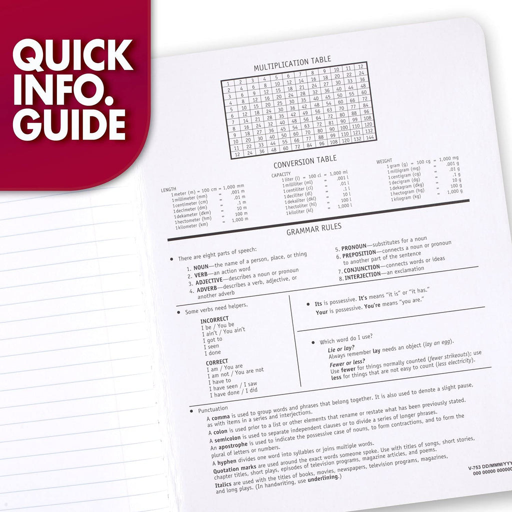 Mead Composition Notebook, 12 Pack, Wide Ruled Paper, 7-1/2" x 9-3/4", 100 Sheets per Comp Book, Colors Will Vary (963759)