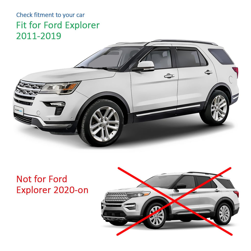 CLIM ART in-Channel Incredibly Durable Rain Guards for Honda Accord 2013-2017 Sedan, Original Window Deflectors, Vent Window Visors, Vent Deflector, 4 pcs. - 613274