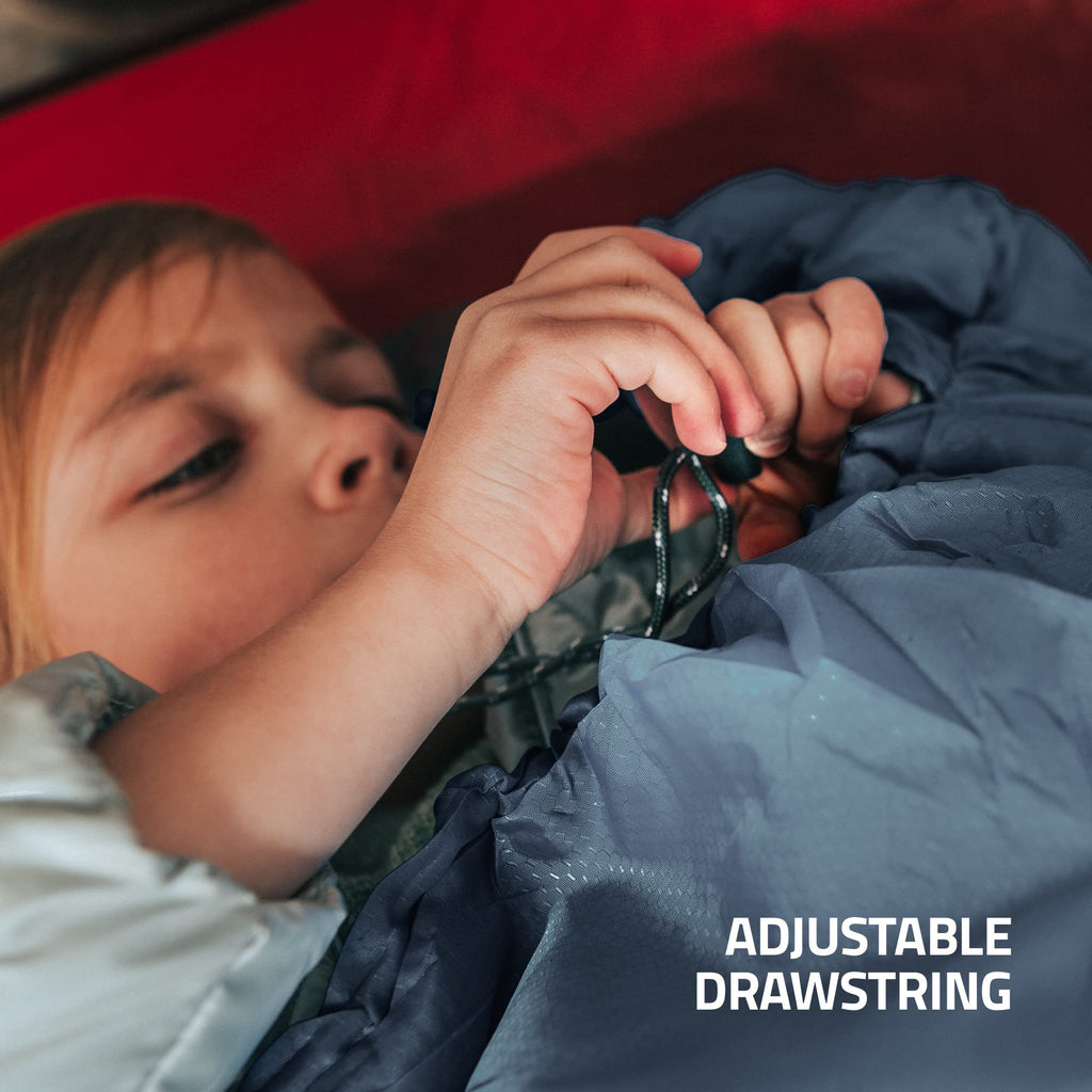 MalloMe Sleeping Bags for Adults Cold Weather & Warm - Backpacking Camping Sleeping Bag for Kids, Girls, Boys - Lightweight Camping Essentials Gear Accessories Hiking Sleep Must Haves Single & Double