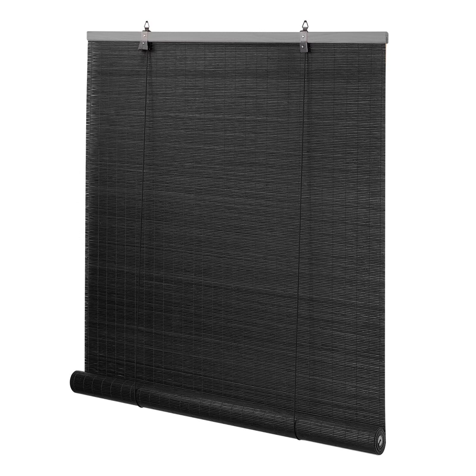 Bamboo Blinds for Interior Windows, Easy to Install Bamboo Shades for Indoor Windows, Custom Roller Shades for Indoor Window and Outdoor Patio, 23" W x 48" H