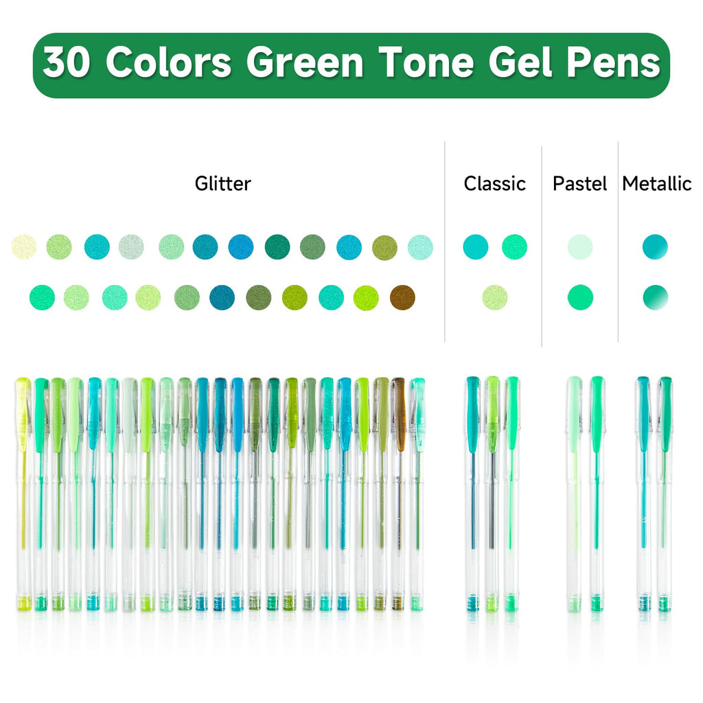 Shuttle Art Pastel Gel Pens, 24 Pastel Milky Colors Gel Pen for Black Paper, Adults Coloring Books Drawing Doodling Crafts Scrapbooking Journaling