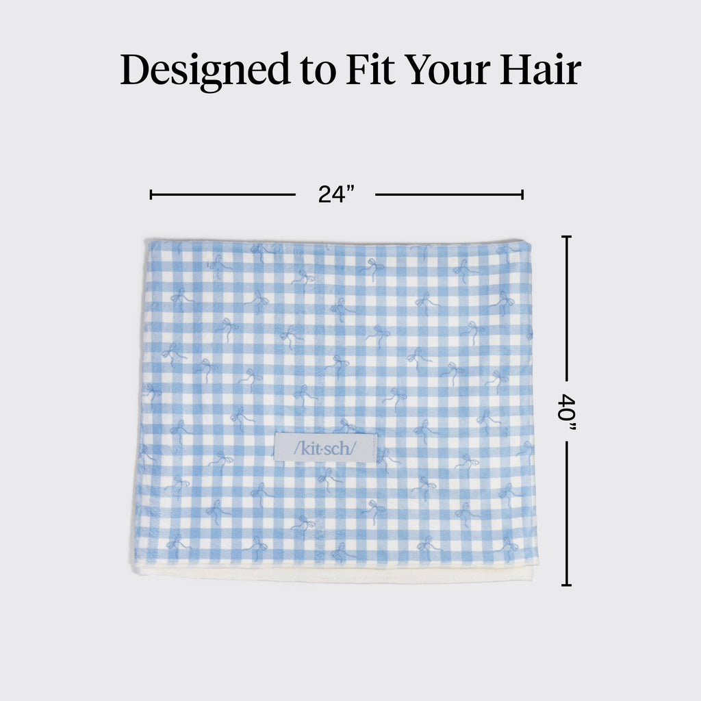 Kitsch Plush Microfiber Hair Towel Wrap for Women – Ultra Absorbent Microfiber Bath Towels for Wet, Curly, Long or Short Hair – Anti-Frizz Hair Wrap, Great Hair Care Gifts for Women