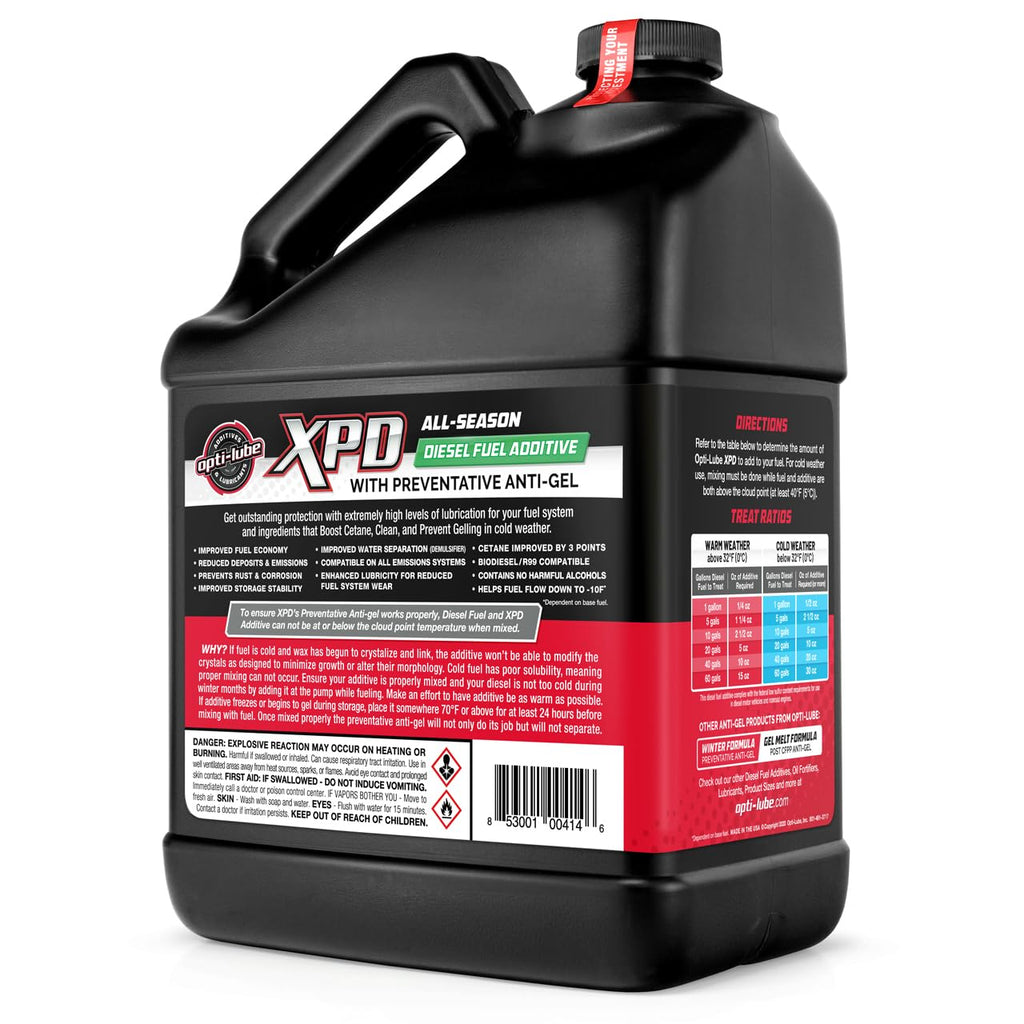 Opti-Lube XPD All-Season Diesel Fuel Additive - Gallon (1 Gallon (Treats 512 Gallons))