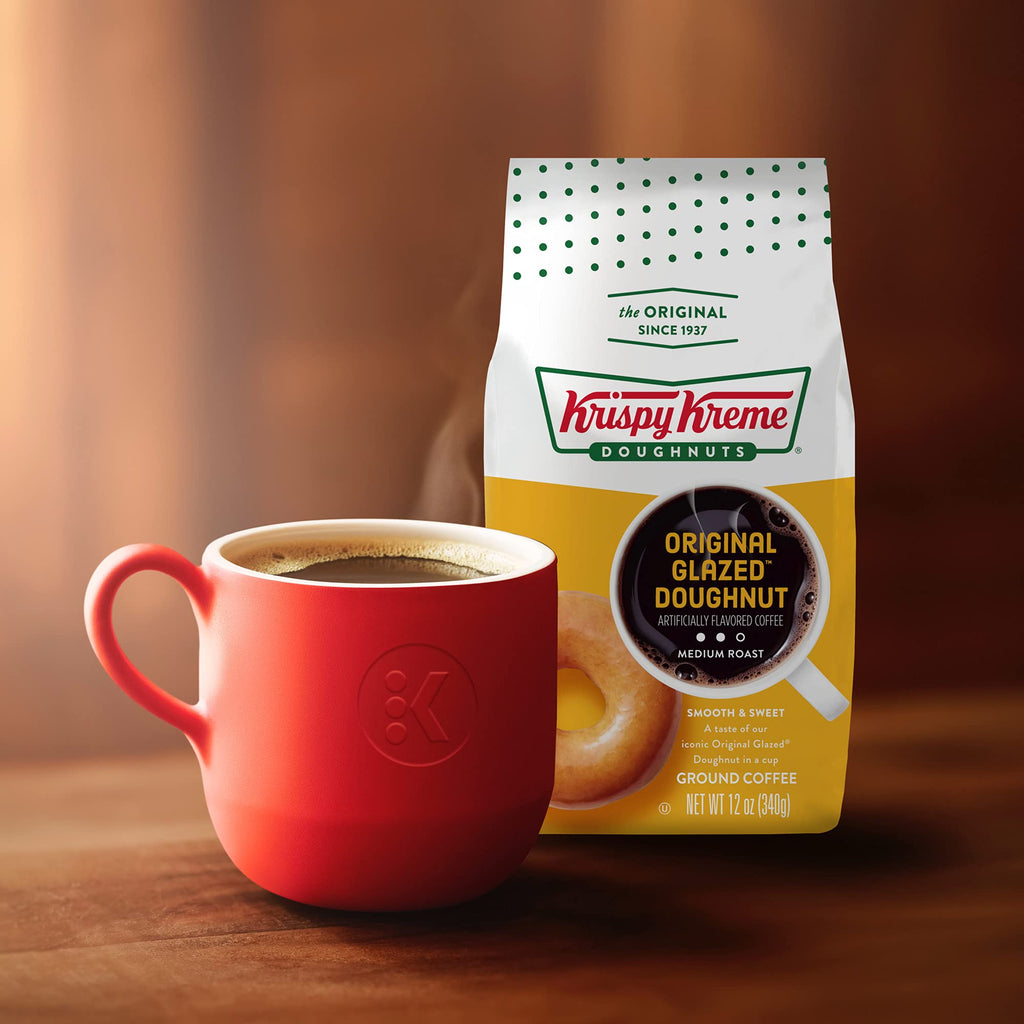 Krispy Kreme Doughnuts, Classic, Ground Coffee, Medium Roast, Bagged 12oz