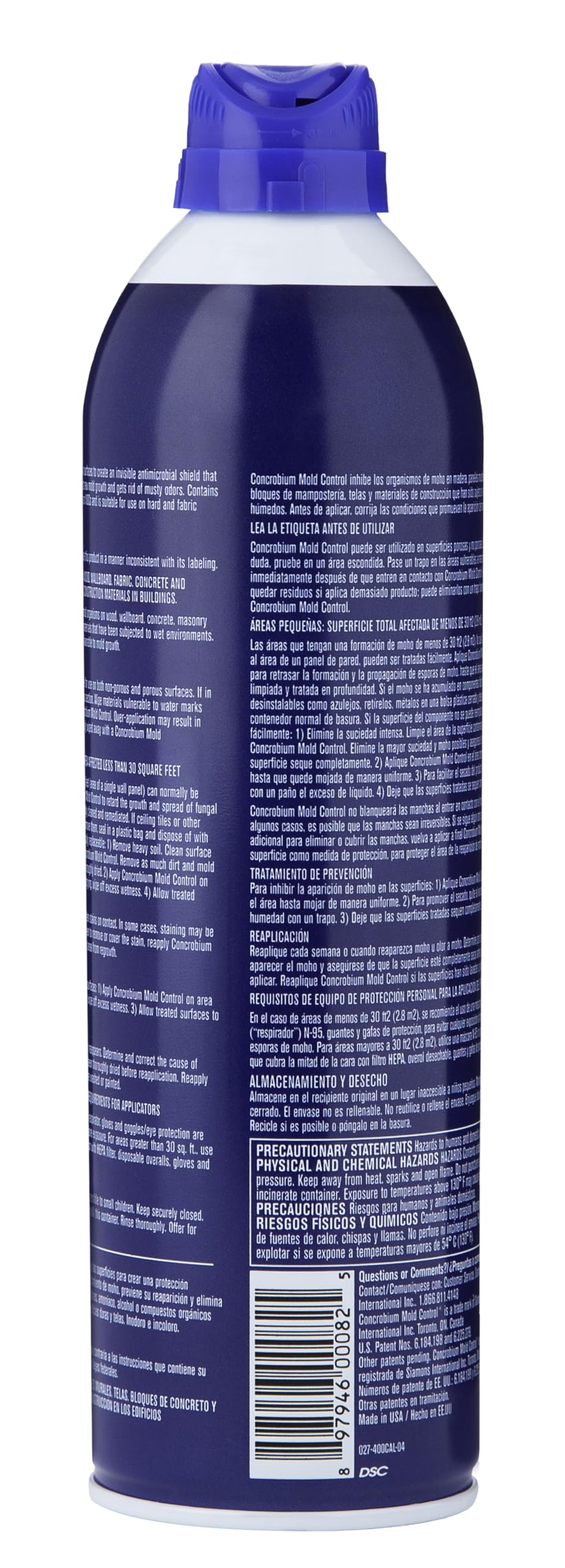 Concrobium Mold Control Aerosol, 14.1 oz – Eliminates & Prevents Mold – EPA Registered, Bleach-Free, Odorless, VOC-Free – For Indoor & Outdoor Surfaces, Mid-Sized Jobs, and Hard-to-Reach Areas