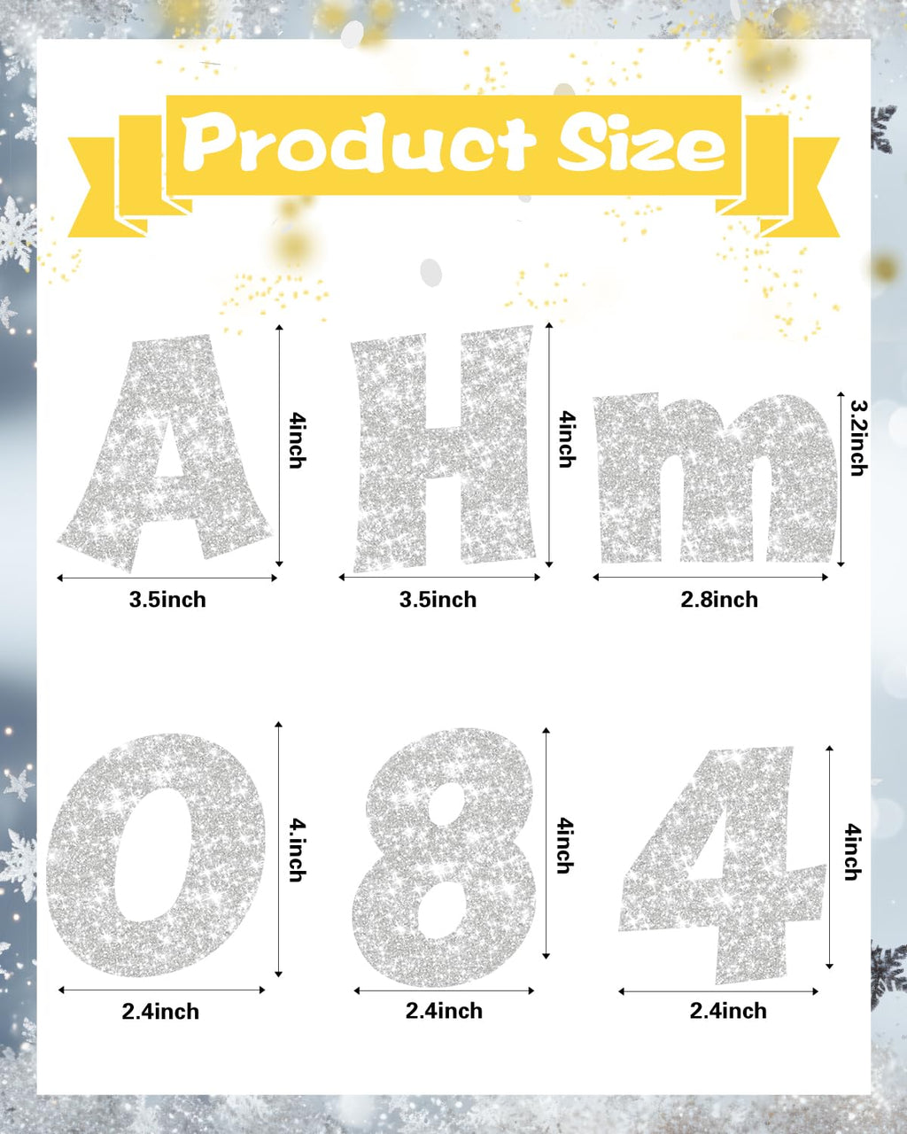 237 Pcs Glitter Bulletin Board Letters, Numbers and Punctuation, Poster Board Letters Alphabet Cut Out Cardboard Letters Accessories for Classroom Display Decorating Supplies 4inch (Black)