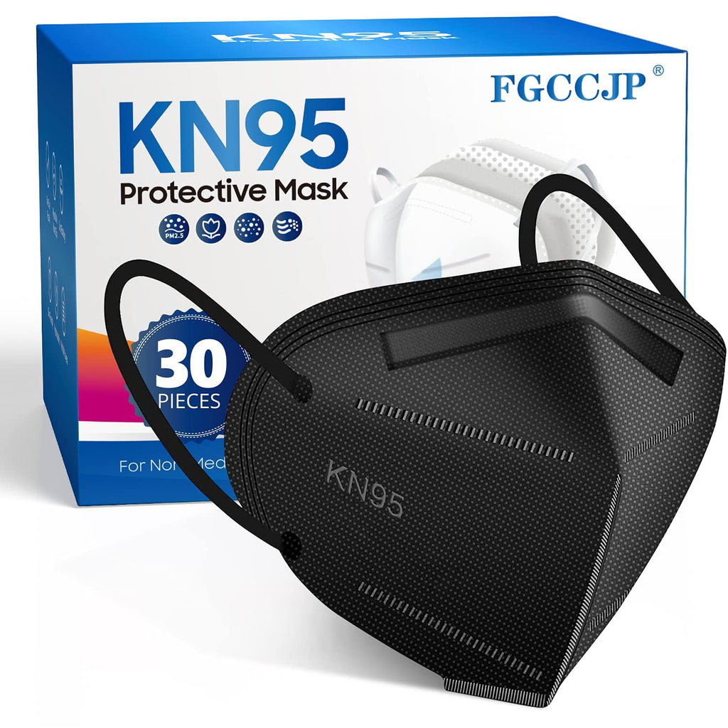 KN95 Face Mask 30pcs Disposable Face Masks Individual Packed Safety 5 Layers Breathable Cup Dust Masks Filtration>95%