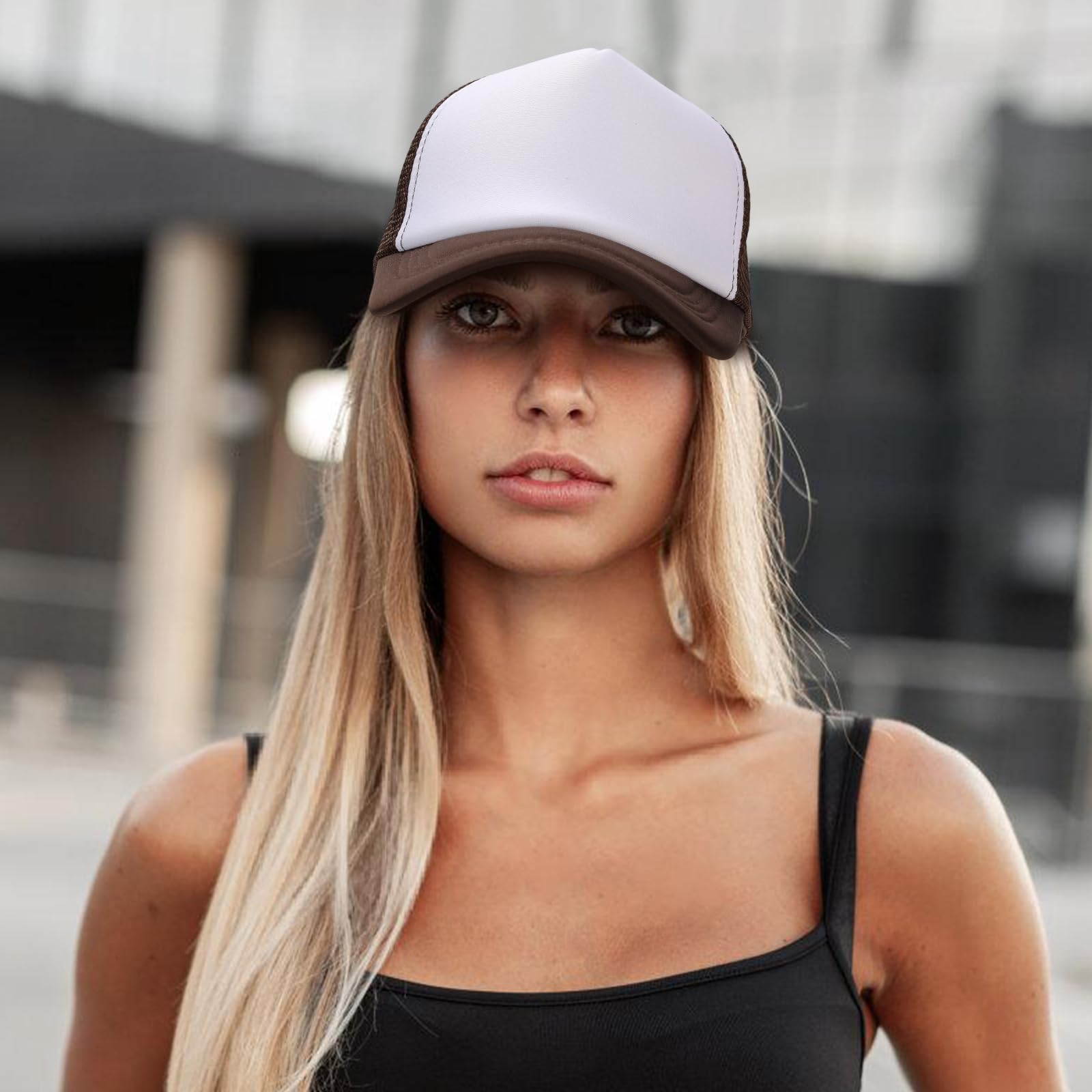 Ultrafun 10 Pack Trucker Hat Mesh Sublimation Blank Hats Adjustable Baseball Caps Hats for Men Women