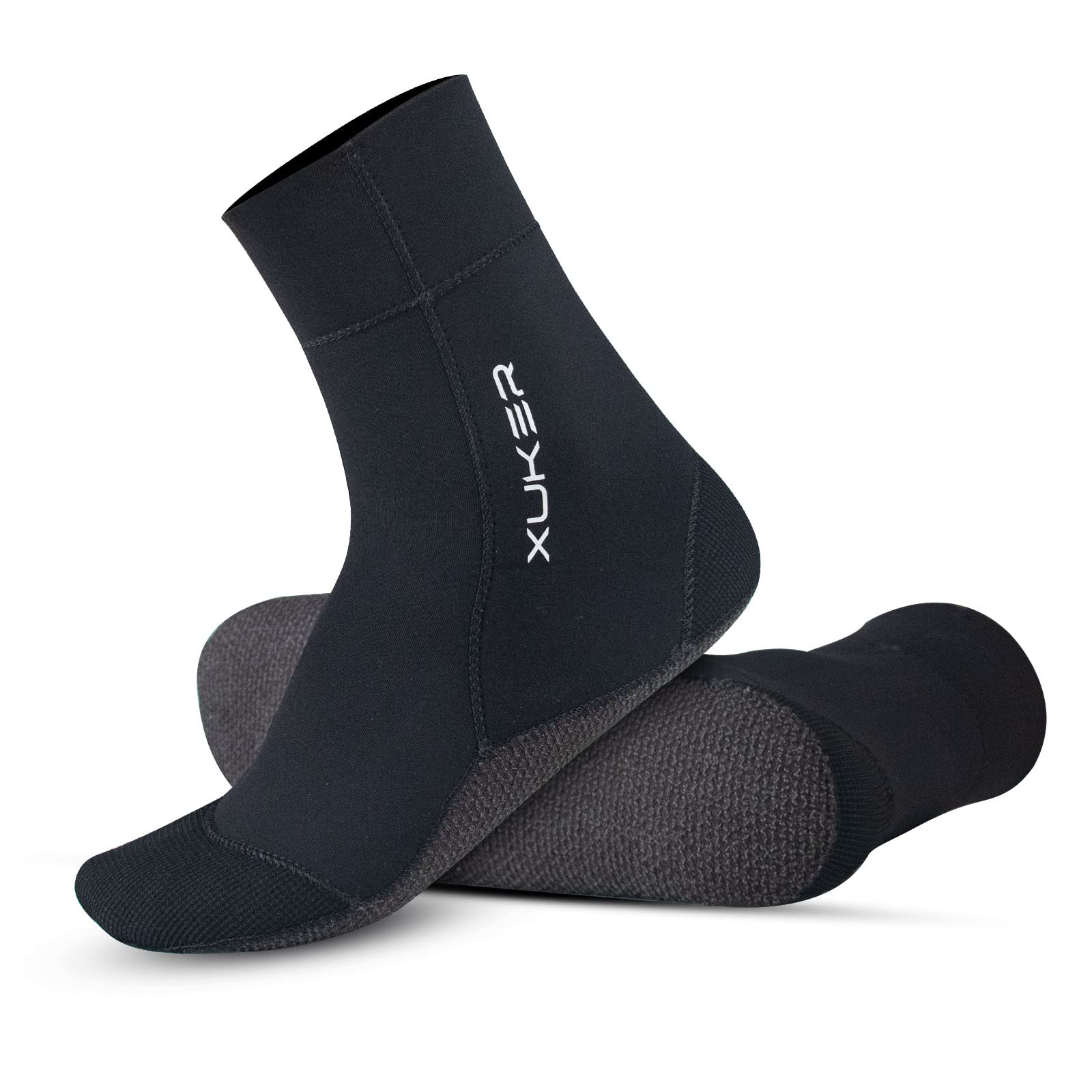 XUKER Neoprene Water Socks 3mm, Sand Proof Beach Volleyball Socks Diving Socks for Outdoor Water Sports