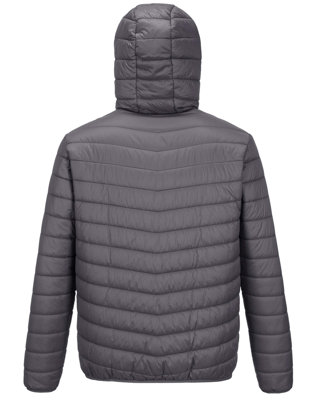 Outdoor Ventures Men's Lightweight Packable Hooded Puffer Jacket Insulated Winter Coat for Snow Ski Traveling