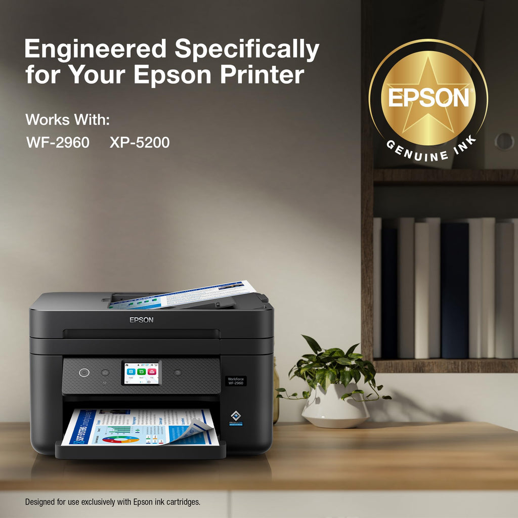 Epson 222 Claria Ink Standard Capacity Color Combo Pack (T222520-S) Works with Workforce WF-2960,Expression XP-5200,(Pack of 2)