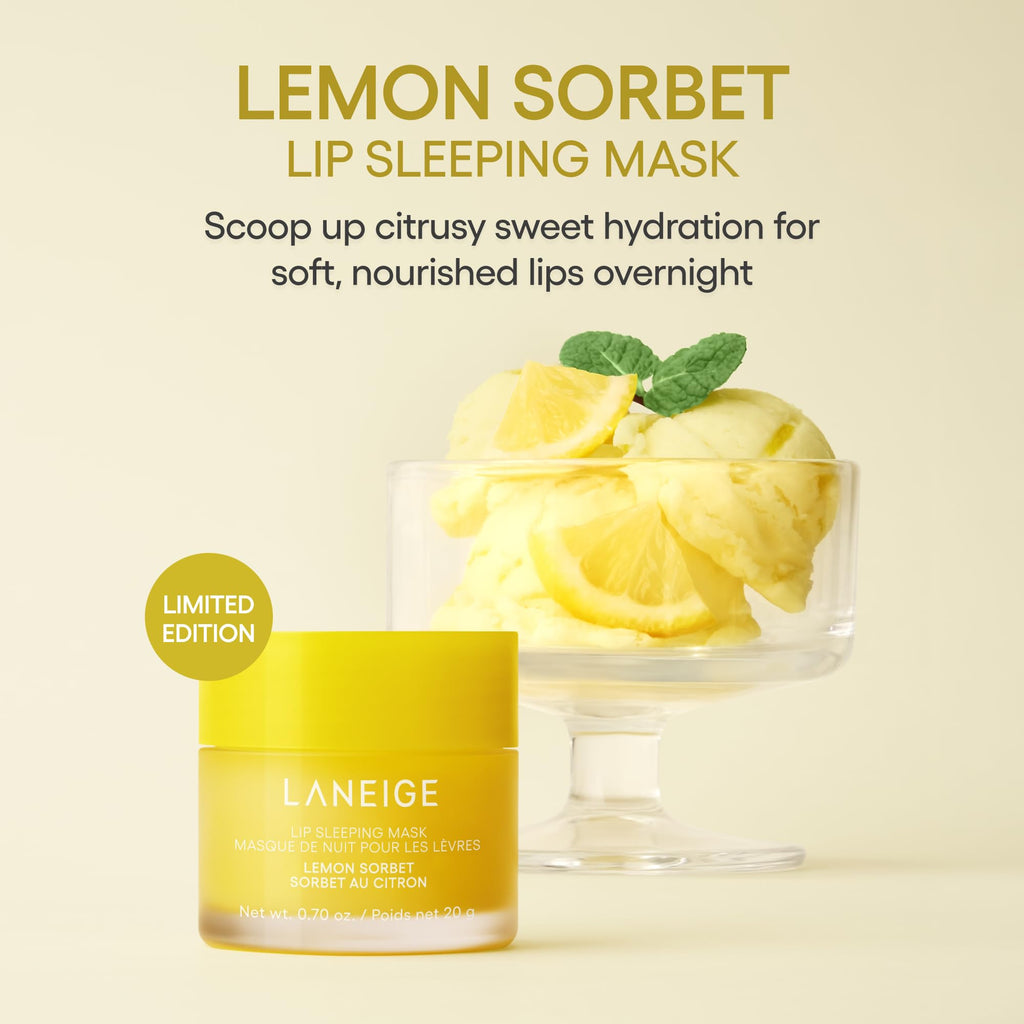LANEIGE Lip Sleeping Mask: Nourish, Hydrate, Vitamin C, Murumuru & Shea Butter, Antioxidants, Flaky, Dry Lips