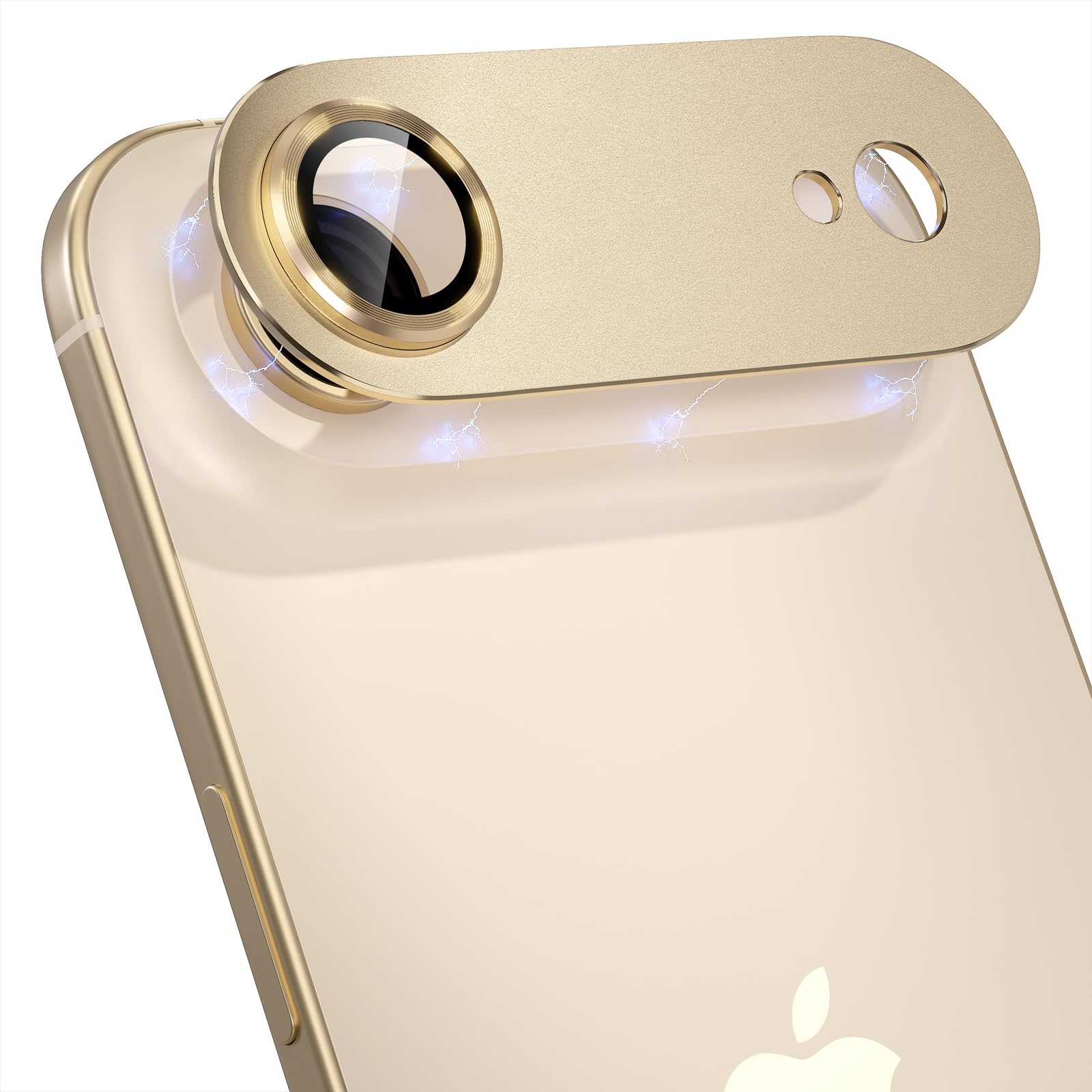 Choiche Compatible for iPhone 16 Pro/iPhone 16 Pro Max Camera Lens Protector, Bling Camera Cover with 9H Tempered Glass Lens Screen Protector Metal Ring Decoration Accessories(Black)