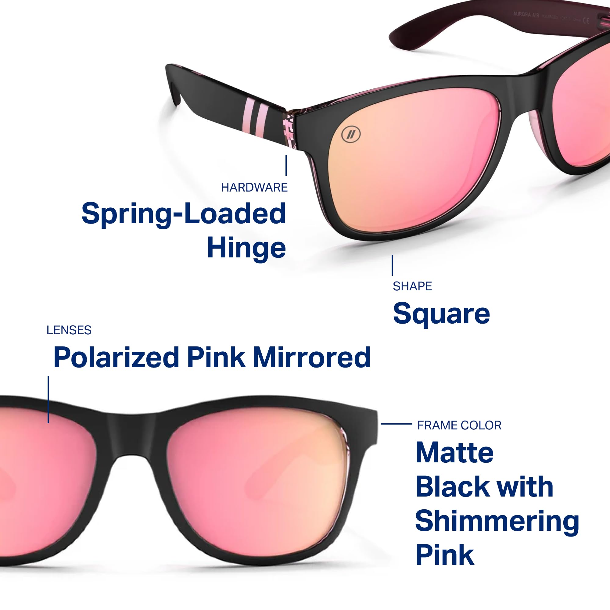 Blenders Eyewear M Class X2 – Polarized Sunglasses – Round Lens, Spring Loaded Hinge – 100% UV Protection – For Men & Women