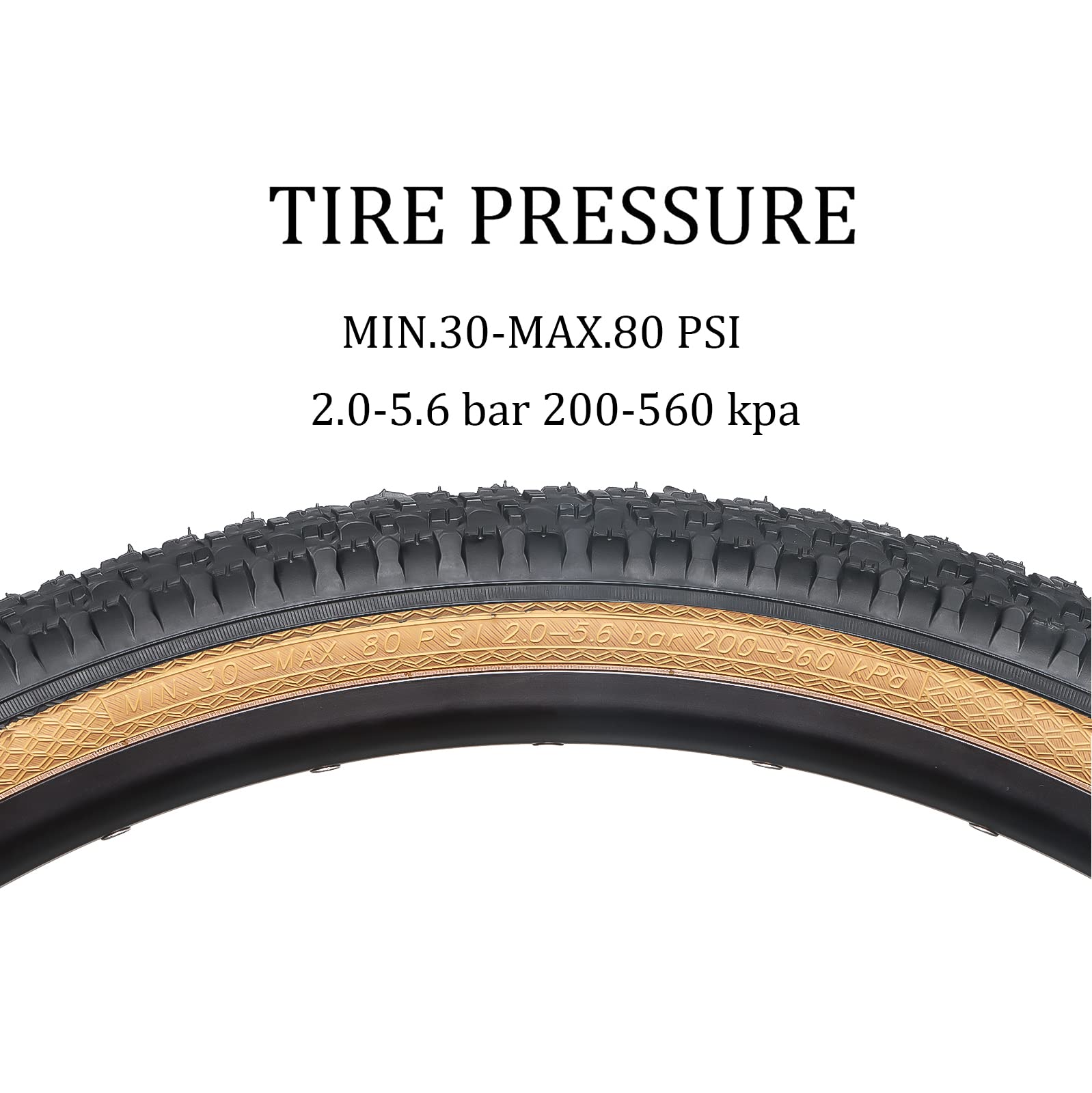Hycline 2-Pack Mountain Bike Tires Set: 20/24/26/27.5-inch Folding Replacement High-Performance Wear-Resistant Bicycle Tires and Pair Inner Tubes with Tire Levers for MTB Off-Road Bike