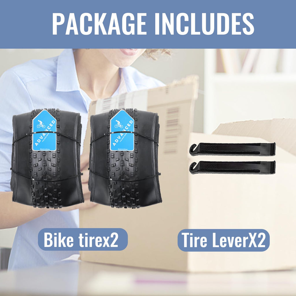 Hycline Fat Bike Replacement Tire: 20x4.0/26x4.0 Inch High-Performance Wear-Resistant Folding MTB Bicycle Tires, All-Terrain High-Density for Street or Trail Riding