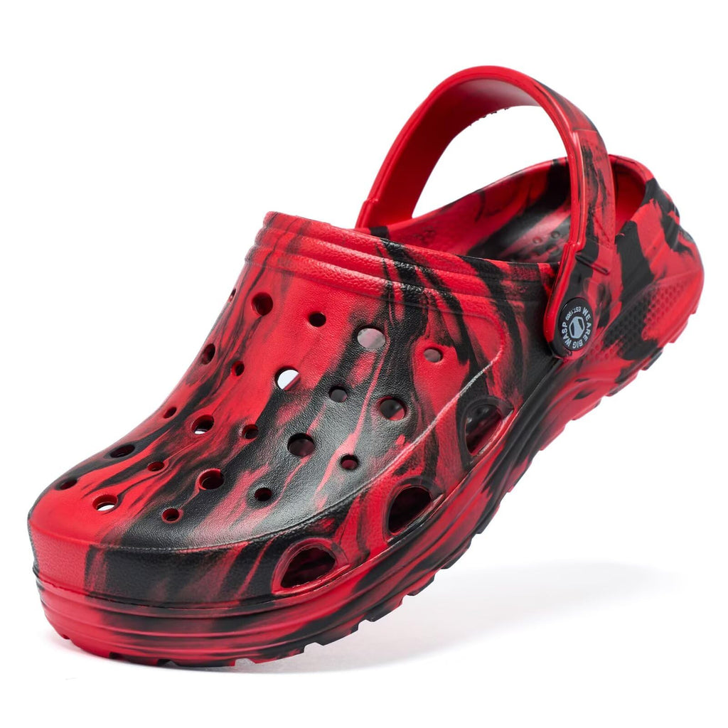 Kids Boys&Girls Black Camouflage Clogs Children's Beach Shoes Classic Marbled Tie Dye Clog Little Kid