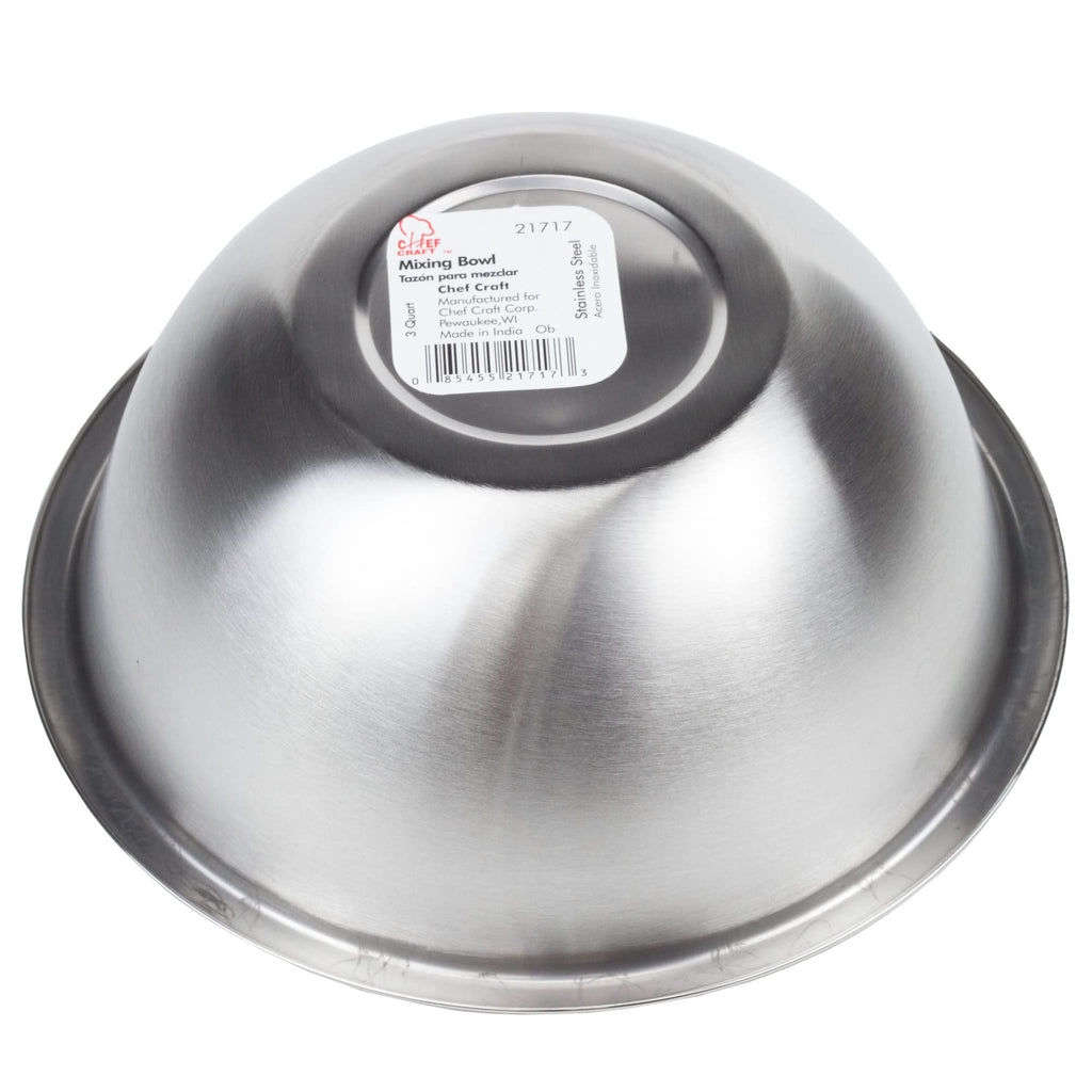 Chef Craft Brushed Mixing Bowl, 1.5-Quart, Stainless Steel