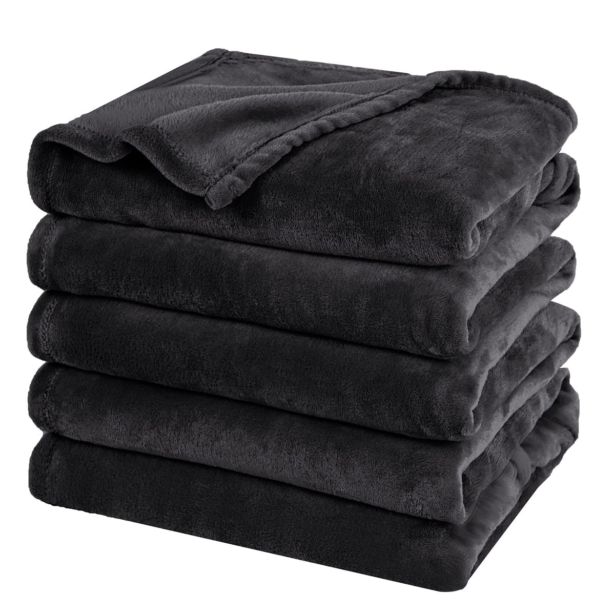 PHF Oversized King Big Fleece Blanket 120"x120", No Shed No Pilling Extra Large Soft Blanket, Giant 10'x 10' Lightweight for Bed, Sofa Travel and Camping, Suitable for All Season, Beige