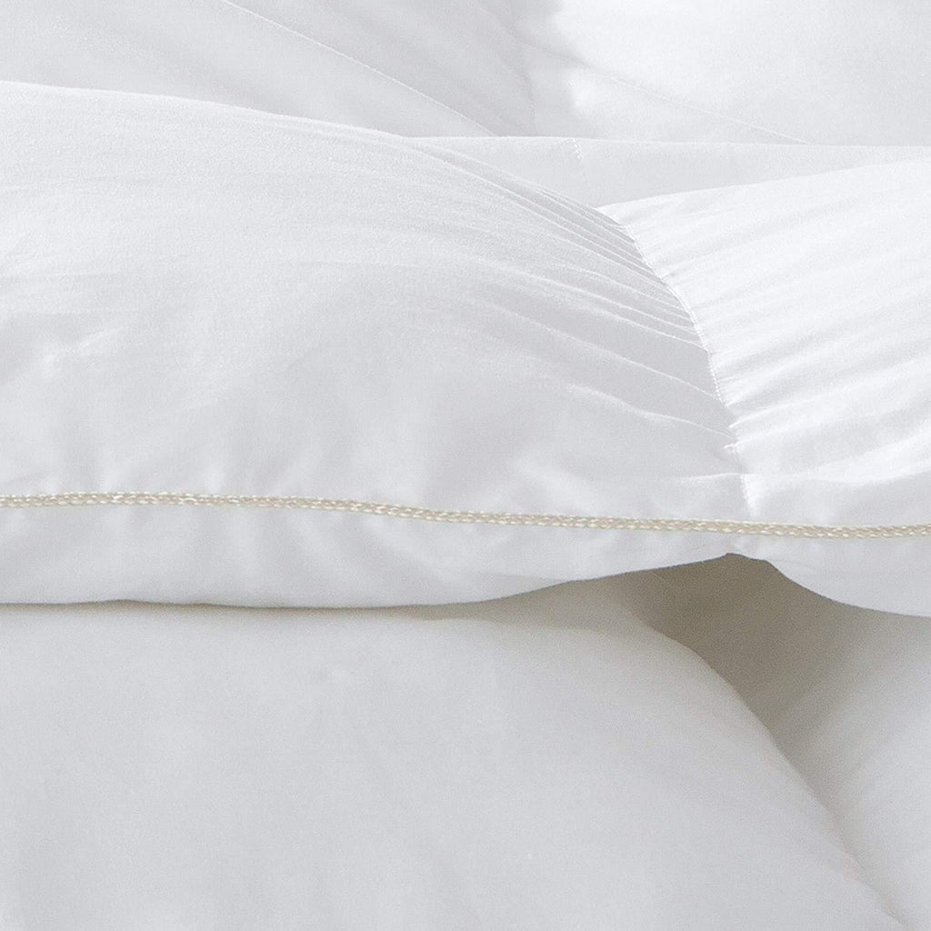 Luxurious All-Season Luxury Siberian Goose Down Pinch Pleated Comforter Duvet Insert 1200 Thread Count 120 X 98 inches, 100% Egyptian Cotton Down Feather Comforter (Palatial King, White)