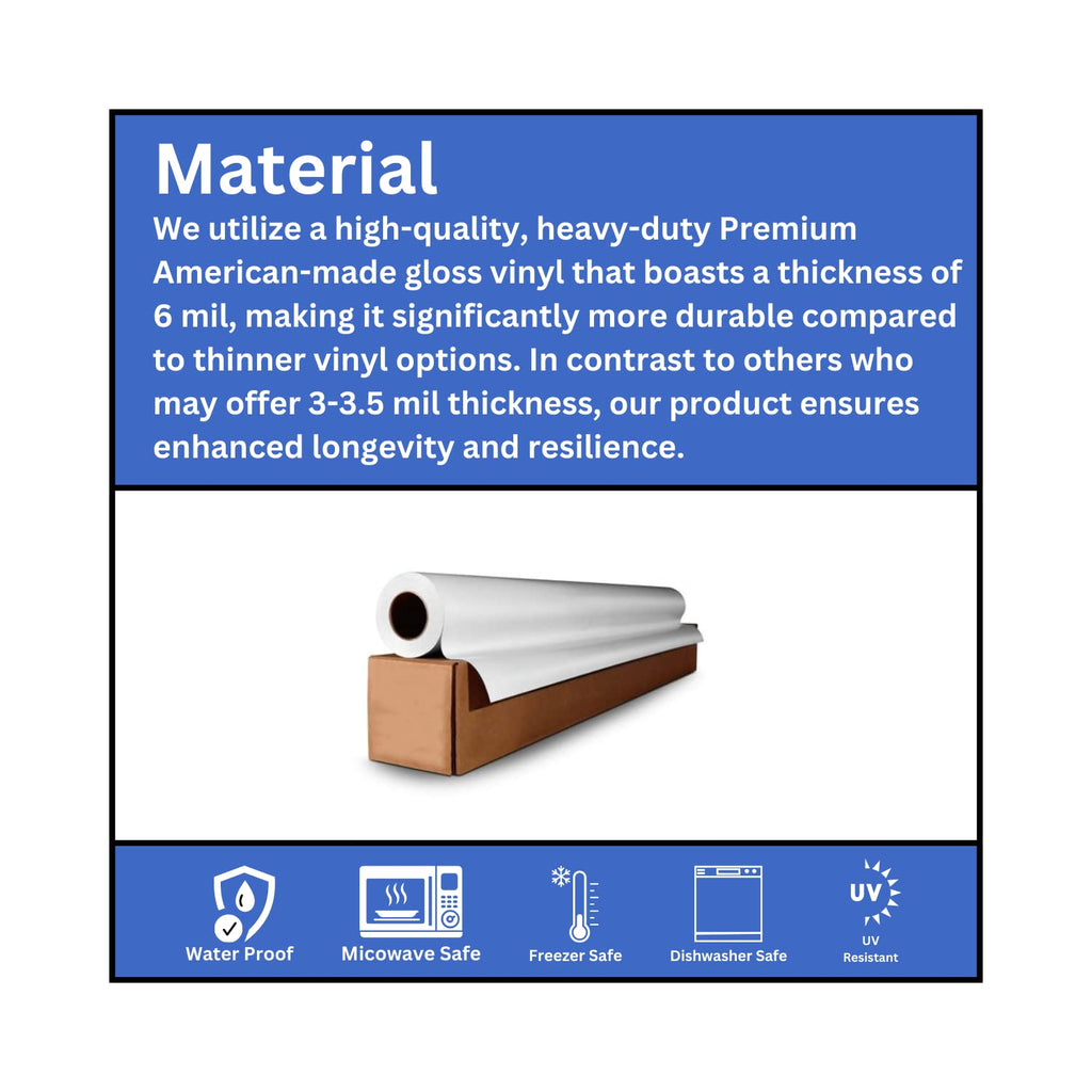 1.5 Inches Custom Sticker Personalized Labels Waterproof Dishwasher Safe Made USA, Custom Labels Business or Image Personalize Your Business Stickers