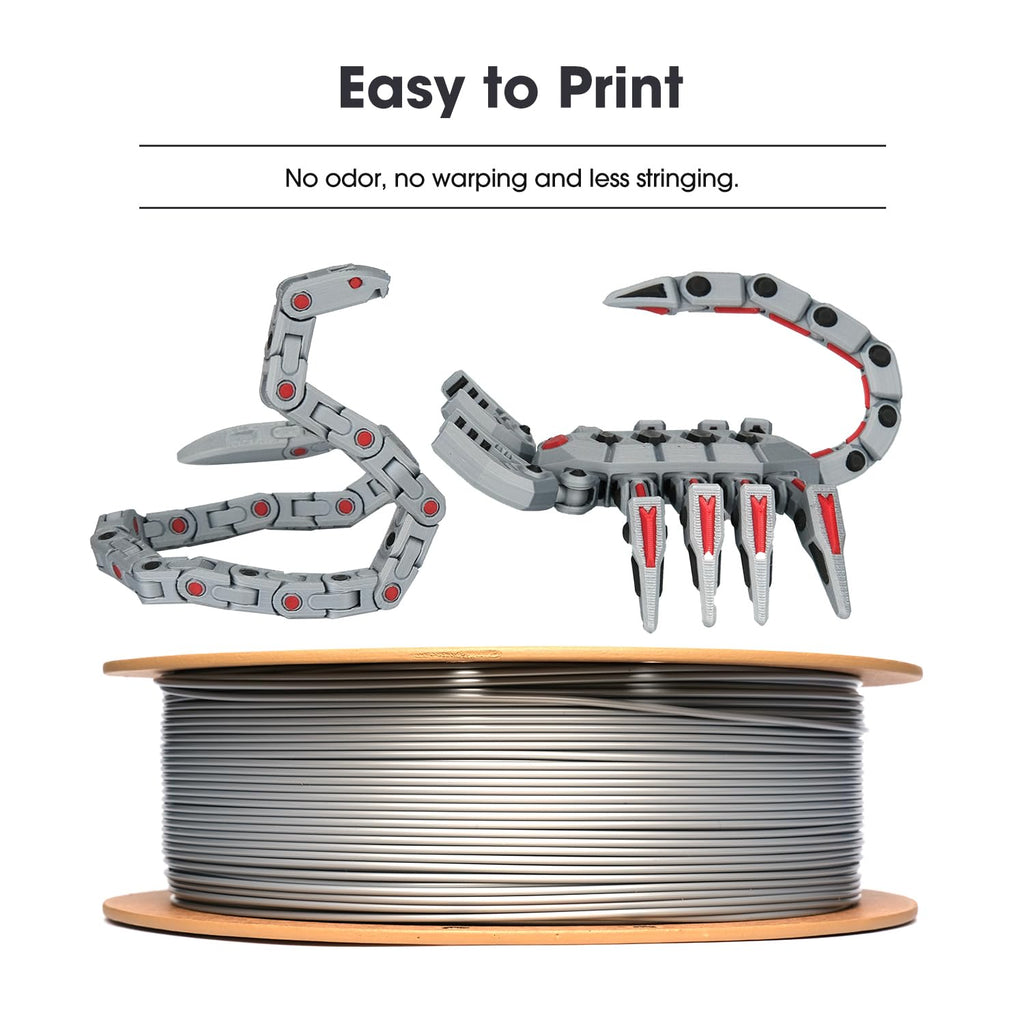 eSUN 10KG Bulk PLA Basic Filament 1.75mm, Black, 10 Spool Pack (1KG/Spool) High Speed PLA Bundle, 3D Printing Filament for Fast Printing