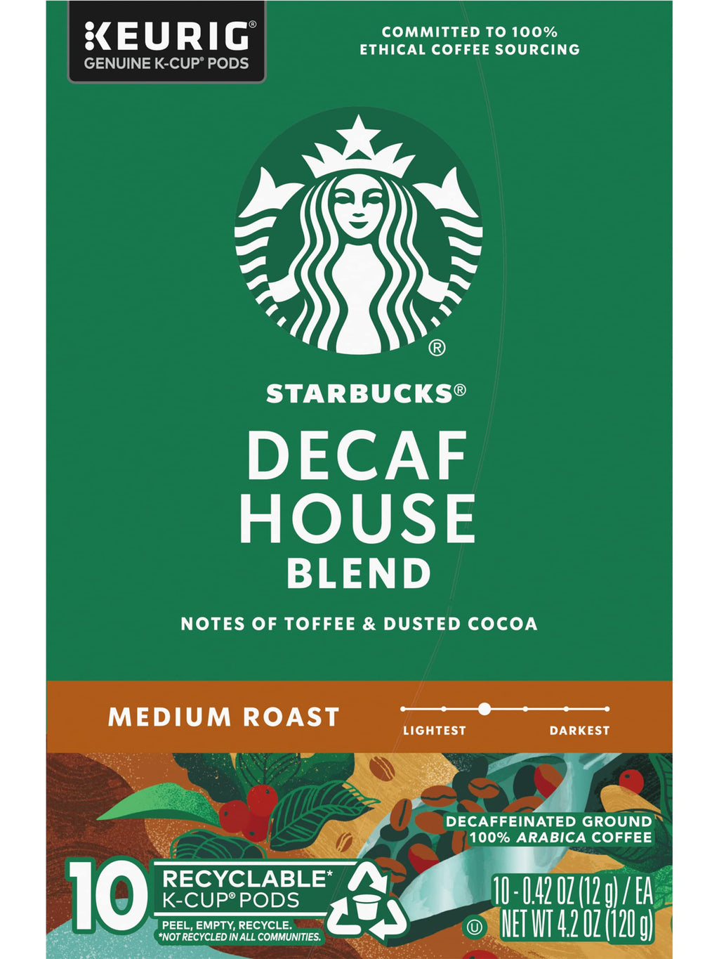 Starbucks House Blend, K-Cup for Keurig Hot Brewers, 72-Count
