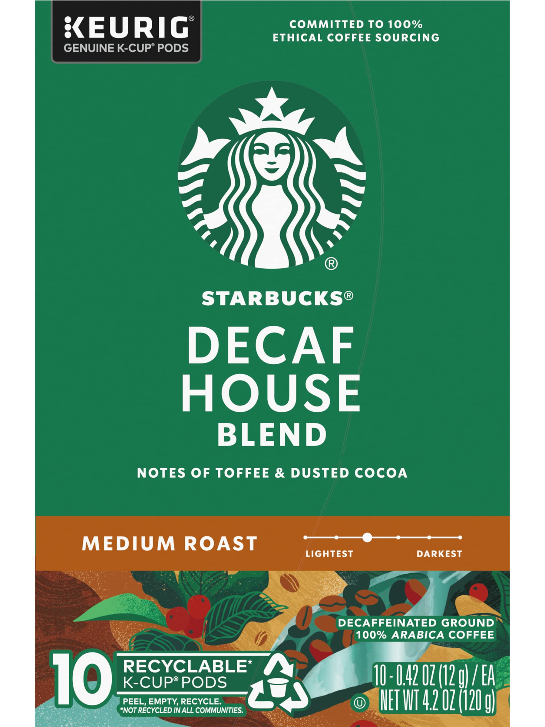 Starbucks House Blend, K-Cup for Keurig Hot Brewers, 72-Count