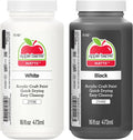 Acrylic Paint Set, Includes 2 x 16 fl oz White and Black Paint