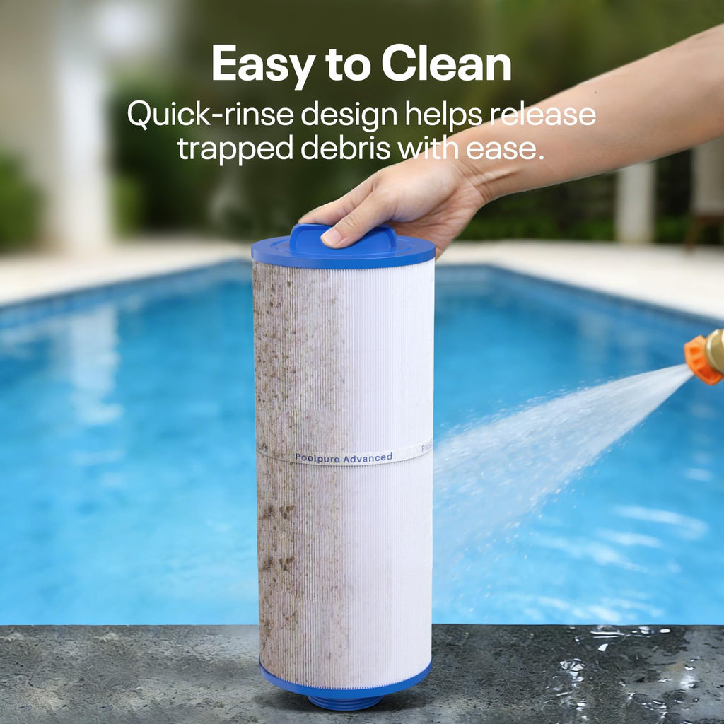 POOLPURE 5CH-352 Spa Filter Replaces PPM35SC-F2M, Marquis Spa 20042, 20092, 70-0240, 370-0242, 370-0243, Filbur FC-0196, 2" Male Thread/MPT Hot Tub Filter, 1 Pack
