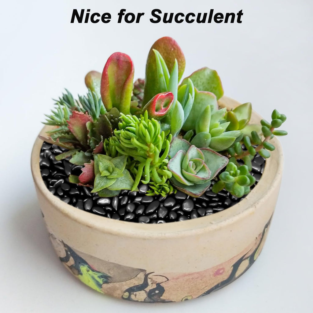 Terrarium Supplies,Virekm River Rocks, Decorative Ornamental Pebbles,Garden Landscaping Stones,Gravel Filler for Home Decoration Flower Bed Fish Tank Plants Vases Succulents