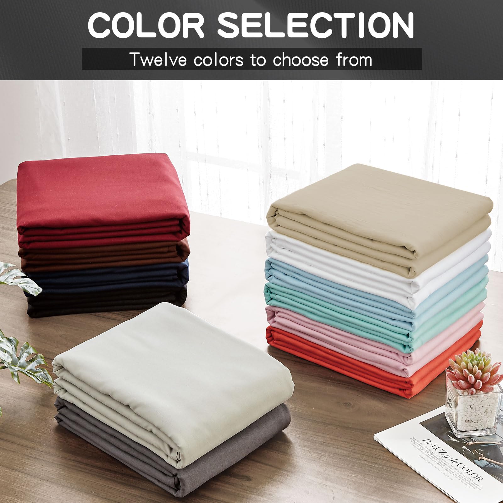 FreshCulture Twin XL Flat Sheet - Hotel Quality Twin XL Flat Sheet Only - Brushed Microfiber Top Sheet - Ultra Soft & Breathable - Wrinkle-Free - Easy Care - Single Flat Sheet (Twin XL, Beige)