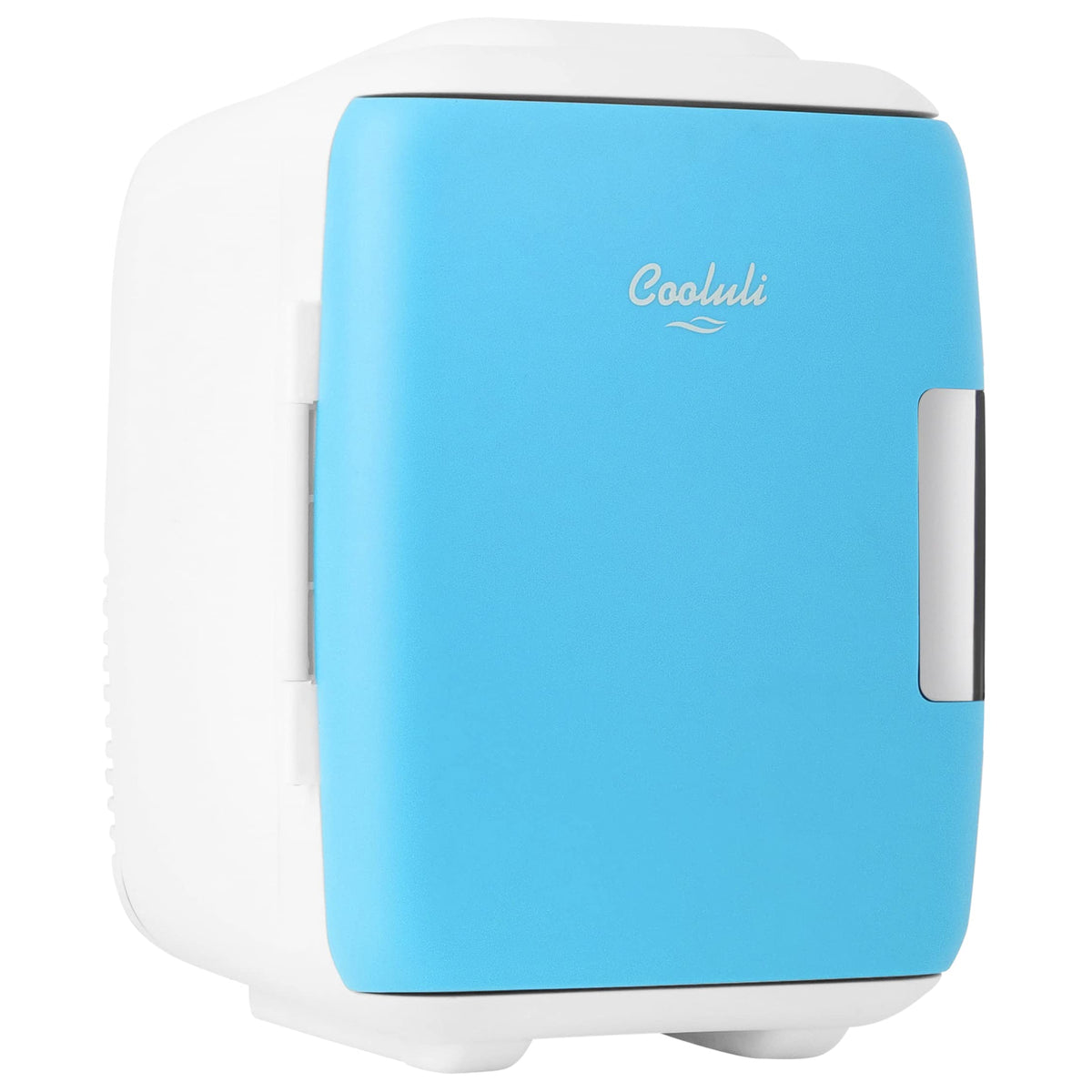 Cooluli Mini Fridge for Bedroom - Car, Office Desk & Dorm Room - Portable 4L/6 Can Electric Plug In Cooler & Warmer for Food, Drinks, Skincare Beauty & Makeup - 12v AC/DC & Exclusive USB Option, Black