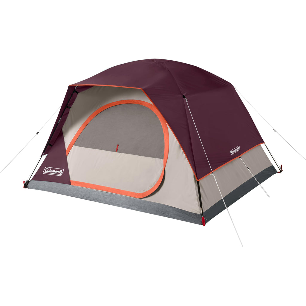 Coleman Skydome Camping Tent with 5 Minute Setup, 2/4/6/8 Person Weatherproof Tent with Rainfly & Carry Bag, 20% More Headroom Than Traditional Canopies