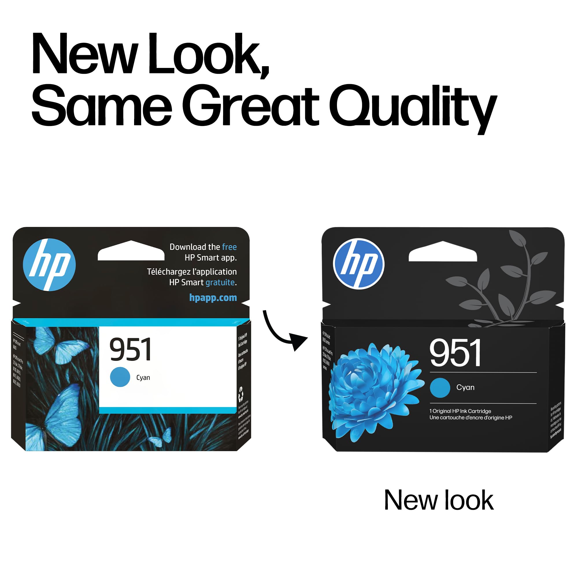 HP 951 Cyan Ink Cartridge | Works with OfficeJet 8600, Pro 251dw, 276dw, 8100, 8610, 8620, 8630 | Eligible for Instant Ink | CN050AN