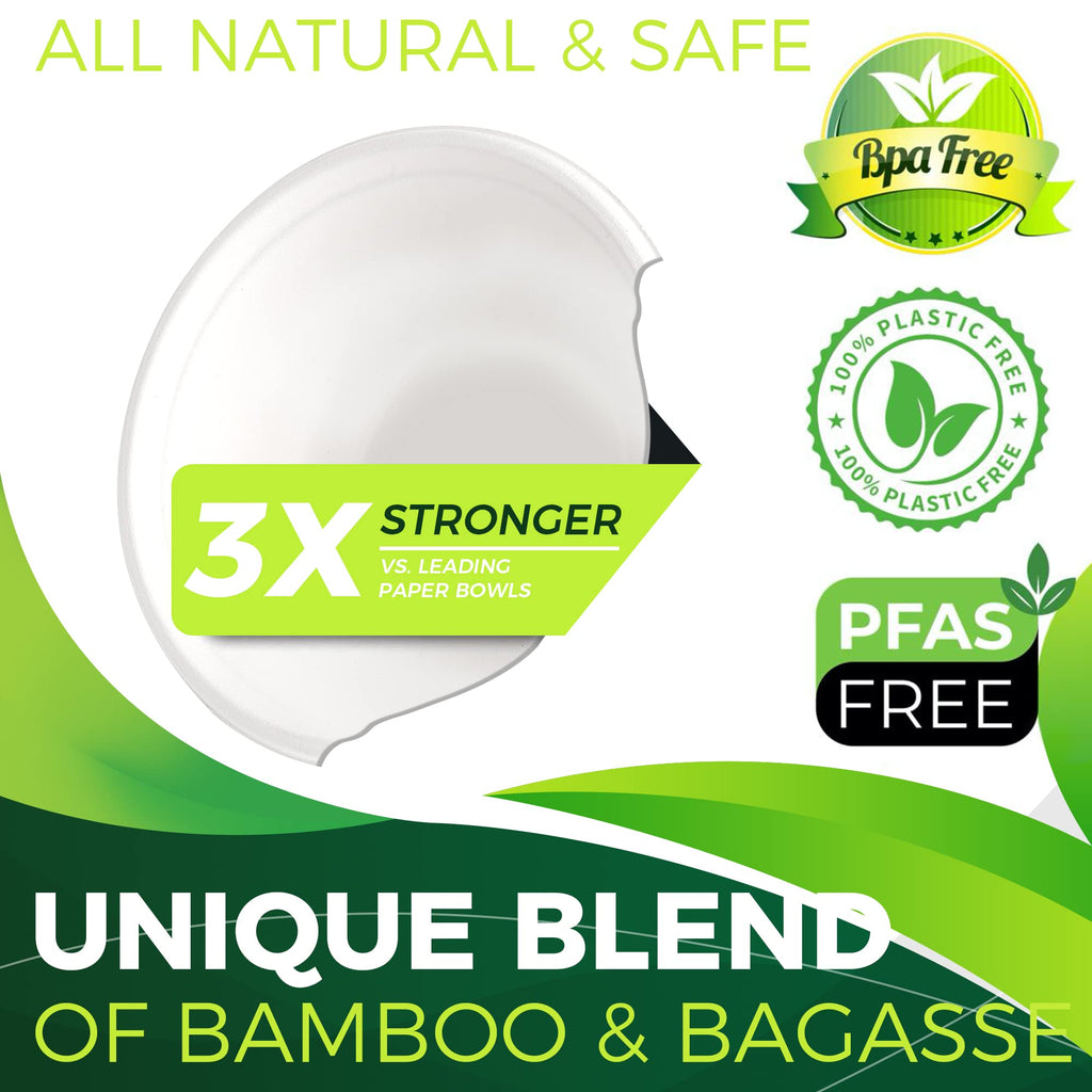 4oz Disposable Paper Cups [100-Pack], Sturdy Small/Mini Paper Cups/bowls, Perfect for Dip Sauce, Tasting and Snacks, 100% Compostable Sample Cups