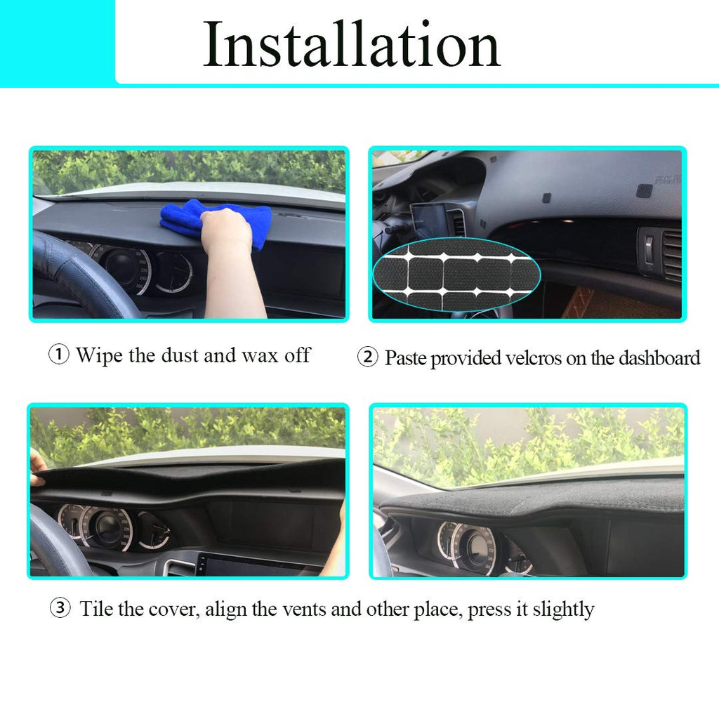 Dash Cover Fit for Chevy Chevrolet Silverado 1500 LT/WT 2500HD 3500HD 2007-2013, GMC Sierra 2007-2013 Dashboard Mat Carpet (08-13 Beige) Y74