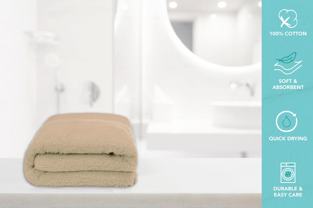 Medium Bath Towels Pack of 6 – 24x48 Inches – Soft, Quick Dry & Highly Absorbent – 100% Cotton Towels for Bathroom, Spa, Gym & Hotel – Aqua Blue