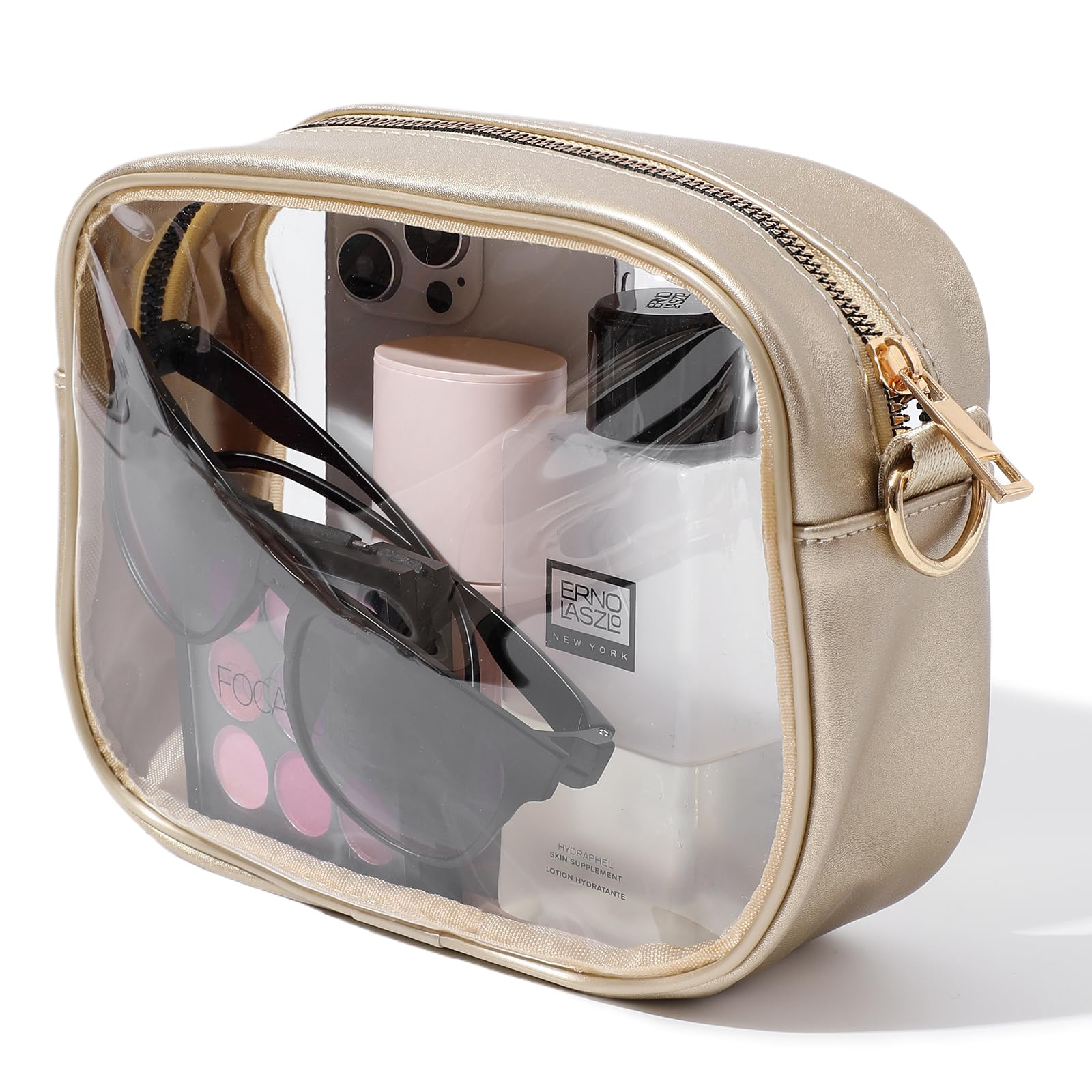 TOBVZOO Clear Bag Stadium Approved, Crossbody Transparent Bag for Concerts Sports Events, Purses for Men & Women