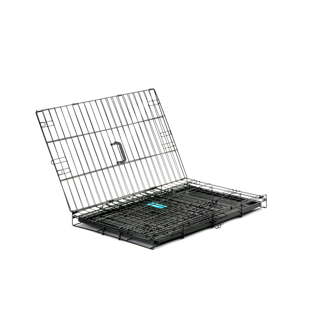 Carlson Secure and Compact Double Door Metal Dog Crate, Medium with Divider Panel