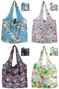 Bolsas de compras reutilizables para comestibles, paquete de 4 de 50 libras bolsas plegables grandes y lavables para mercado, compactas para un fácil almacenamiento, bolsas de tela ligeras y