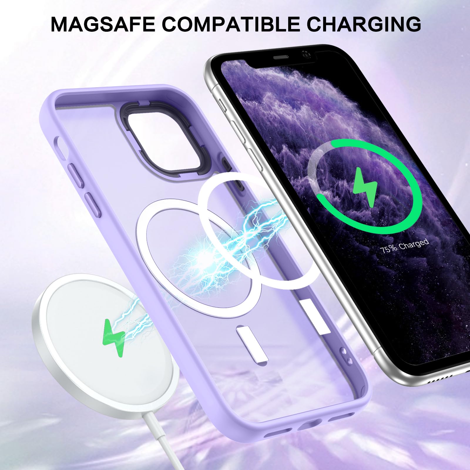 BENTOBEN for iPhone 11 Pro Case 2019 [Compatible with Magsafe] Translucent Matte Magnetic Phone Case iPhone 11 Pro 5.8" Slim Thin Shockproof Bumper Women Men Protective Cases Cover, Black