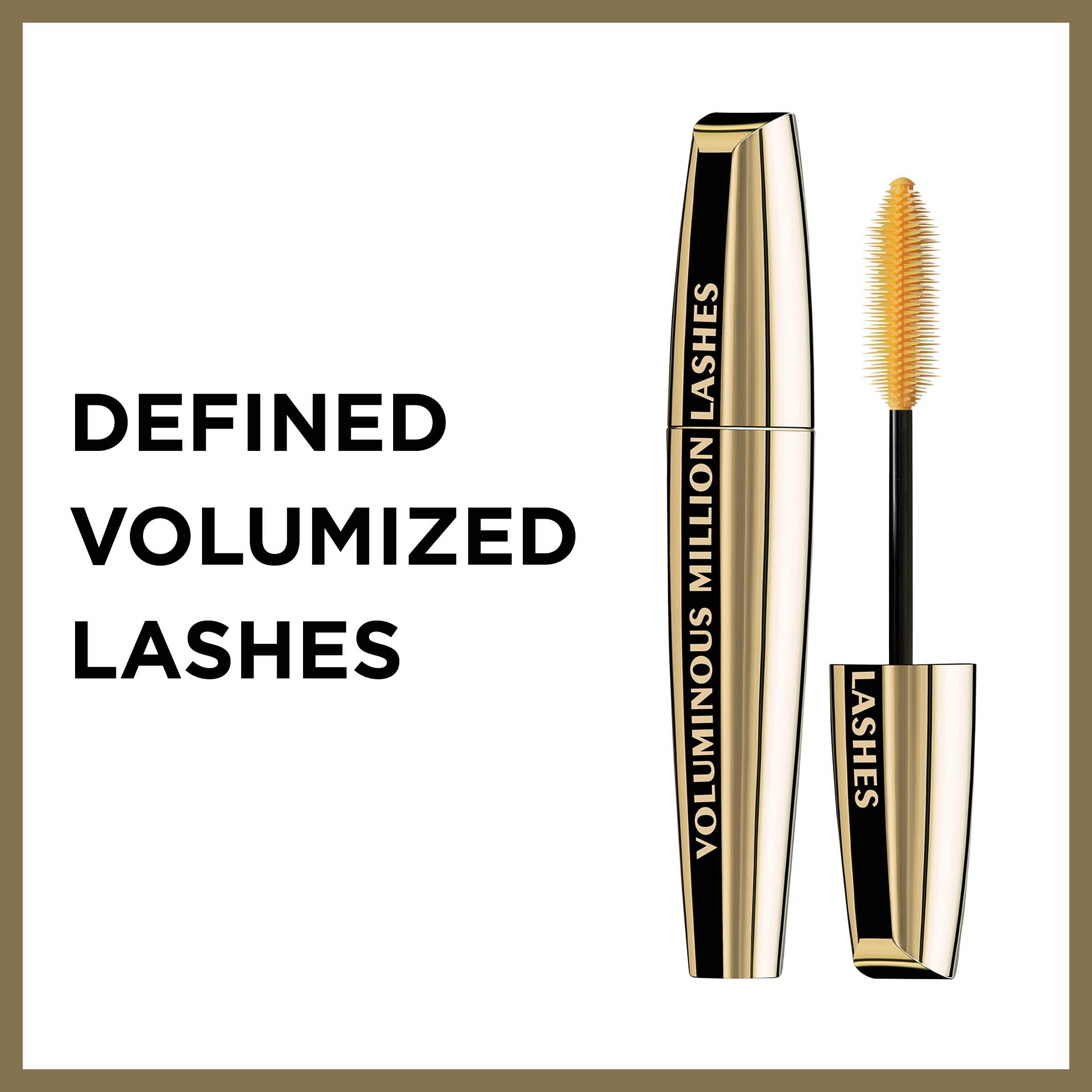 L’Oreal Paris Voluminous Million Lashes Mascara, 635 Blackest Black (Pack of 2)