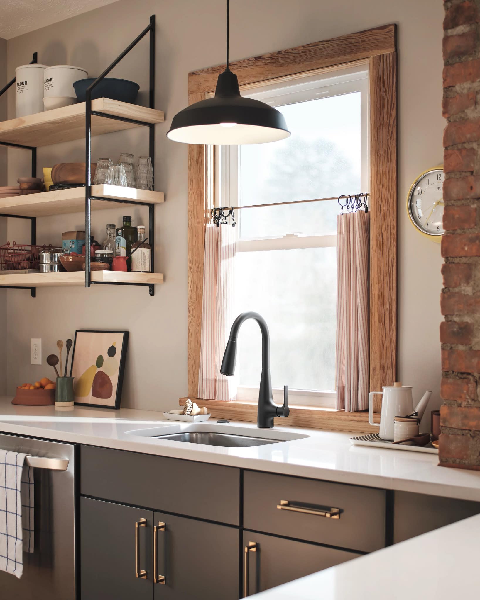 Moen Haelyn Pulldown Kitchen Faucet with Power Boost, 87627 | Pulldown sprayer, Power Boost technology, Soap dispenser included, Chrome finish, High arc faucet