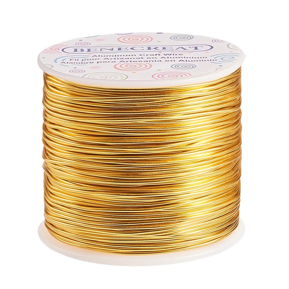 BENECREAT 9 Gauge Jewelry Craft Aluminum Wire 55 Feet Bendable Metal Sculpting Wire for Halloween Craft Floral Model Skeleton Making (Black, 3mm)