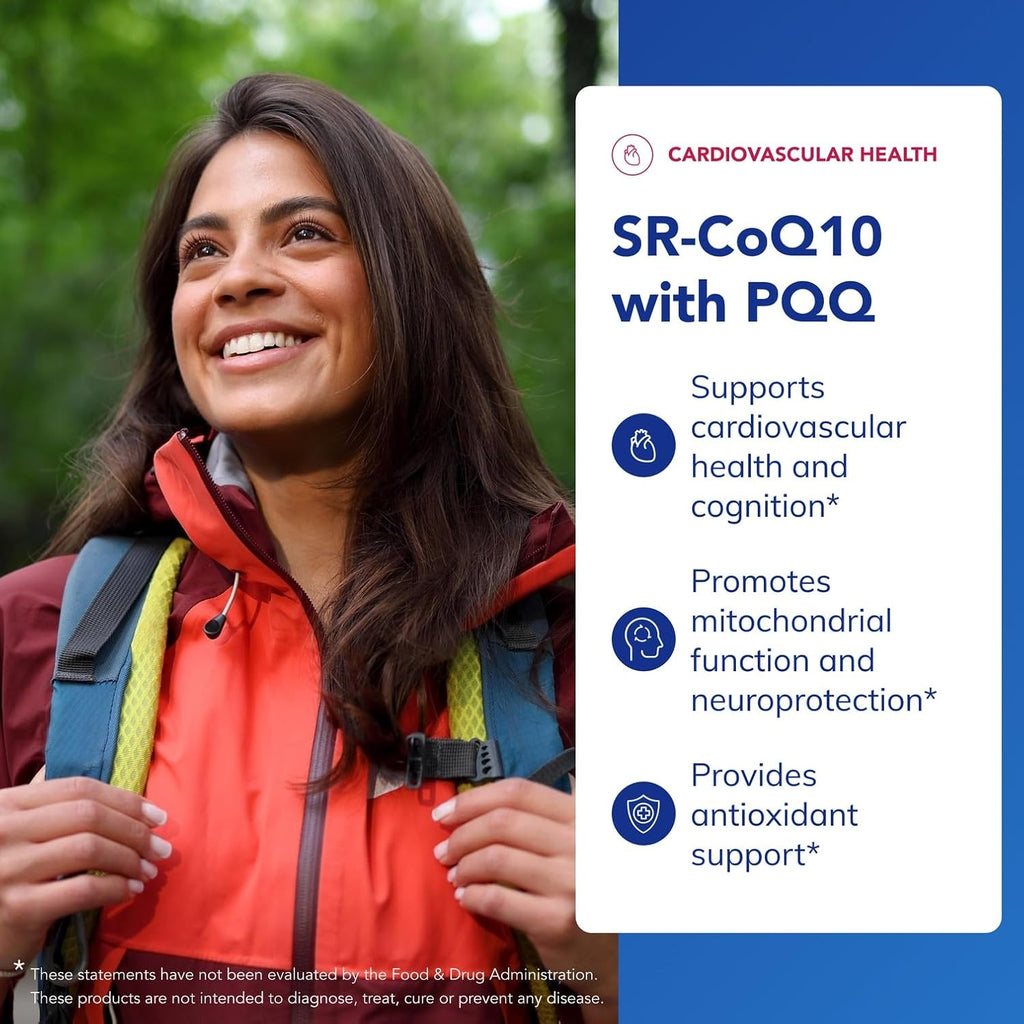 Pure Encapsulations SR-CoQ10 with PQQ - Heart Health Support* - Sustained Release Technology - Antioxidants Supplement - Gluten Free, Vegetarian & Non-GMO - 60 Capsules