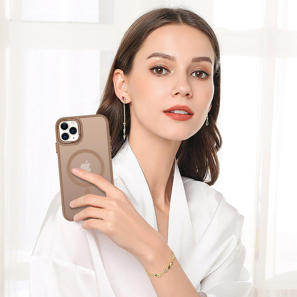 BENTOBEN for iPhone 11 Pro Case 2019 [Compatible with Magsafe] Translucent Matte Magnetic Phone Case iPhone 11 Pro 5.8" Slim Thin Shockproof Bumper Women Men Protective Cases Cover, Black